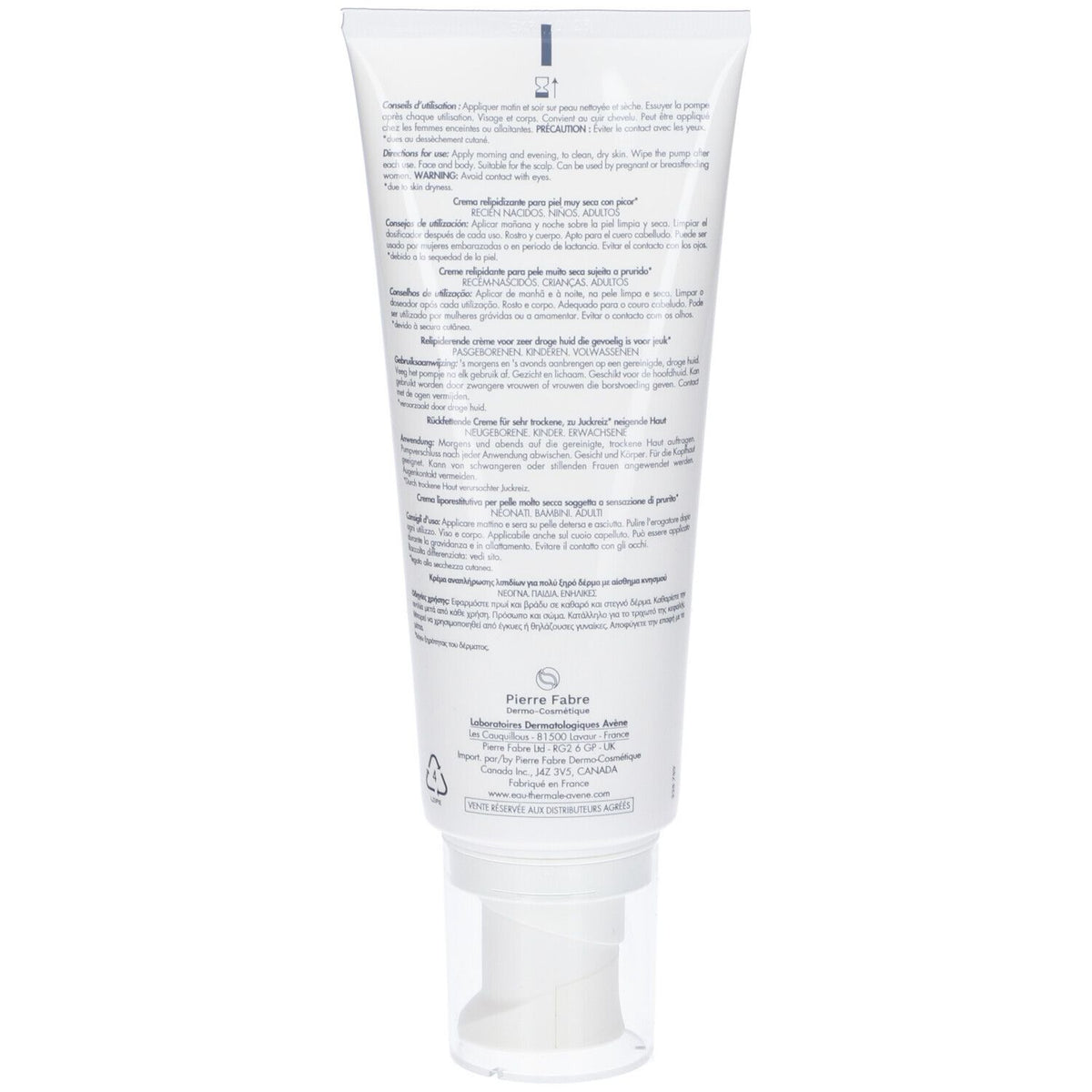 Avene Xeracalm Ad Creme Liporestitutivo 200 Ml Nova Fórmula Avene