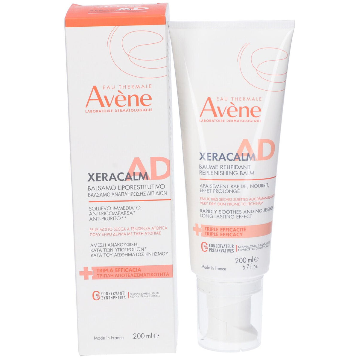 Avene Xeracalm Ad Бальзам Липореститутивный 200 мл Новая Формула Avene