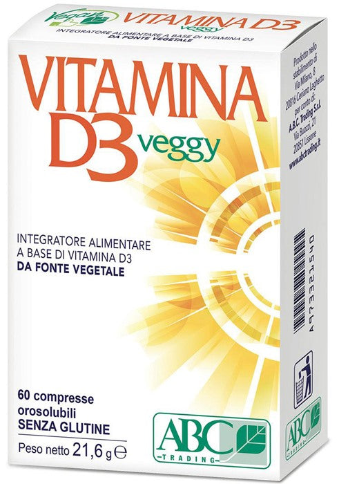 abc trading vitamina d3 veggy 60 compresse orosolubili abc trading ean 8059692670581