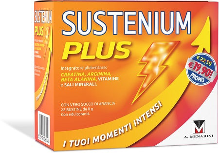 menarini otc sustenium plus 22 bustine 176 g promo sustenium ean 8059591080146