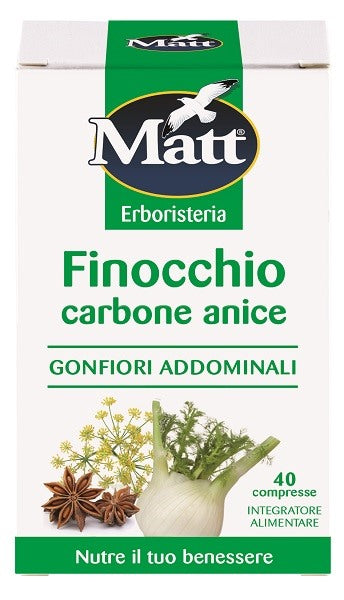 ad gruppo alimentare diet matt erboristeria finocchio carbone anice 40 compresse mattdiet ean 8021581310083