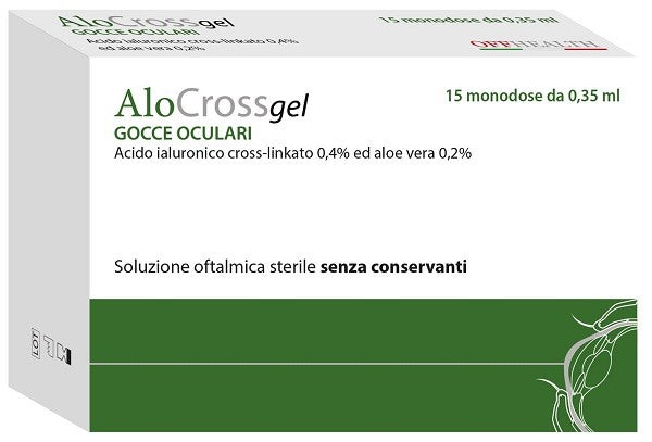 off health soluzione oftalmica lubrificante a base di acido ialuronico sale sodico cross linkato 020 alocross 15 oftioli 035 ml offhealth ean 8056420810110