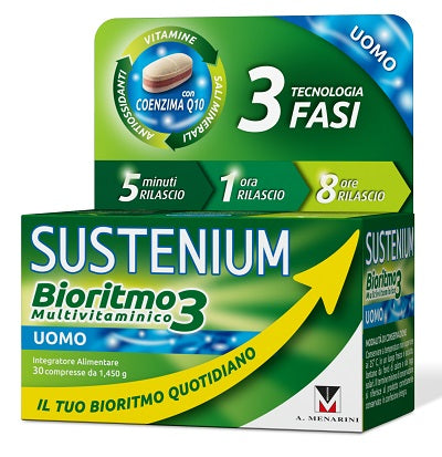 menarini otc sustenium bioritmo3 uomo adulto 30 compresse sustenium ean 8059591080450