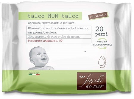 artsana chicco fiocchi di riso salviette talco non talco fiocchi di riso ean 8058664105694