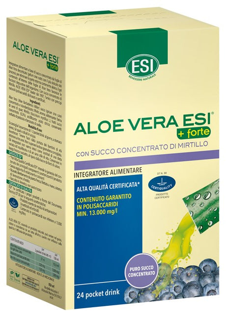 esi esi aloe vera succo forte mirtillo 24 pocket drink esi ean 8008843131648