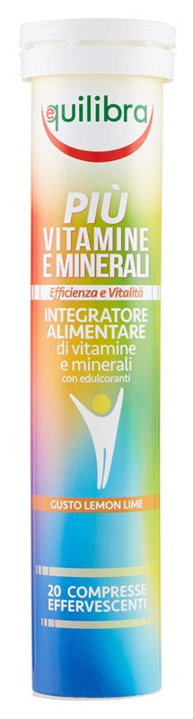 equilibra syrio piu vitamine e minerali gusto lemon lime 20 compresse efferfescenti equilibra ean 8000137002726