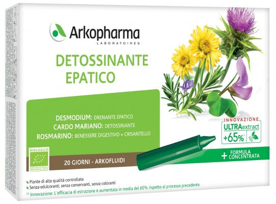 arkofarm arkofluidi detossinante epatico 20 fiale arkofarm ean 3578830120238