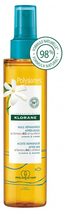 pierre fabre klorane olio ristrutturante doposole al tamanu e monoi 150 ml klorane ean 3282770206654
