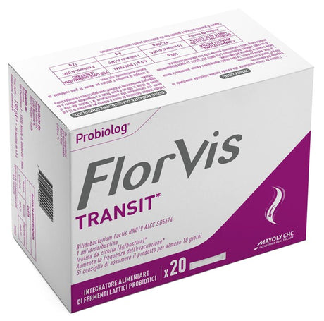 mayoly italia s p a florvis transit sospensione orale 20 bustine florvis ean 3701427900092