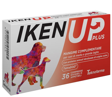 teknofarma vet iken up plus cani media grande taglia scatola 36 compresse
