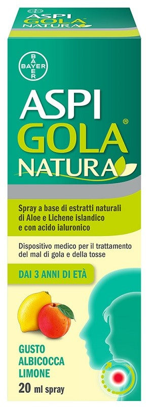 bayer ch aspi gola natura spray albicocca limone 20 ml aspi gola ean 8000560990546