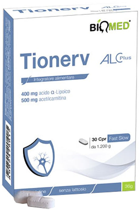 biomed tionerv alc plus 30 compresse biomed