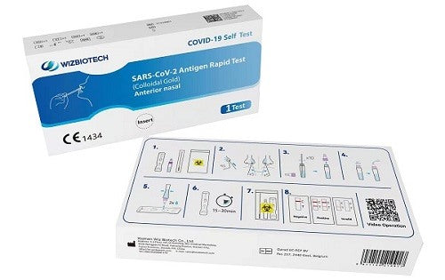 dispositivi anti covid test antigenico rapido covid 19 autodiagnostico determinazione qualitativa antigeni sars cov 2 in tamponi nasali mediante immunocromatografia ean 6971100210917