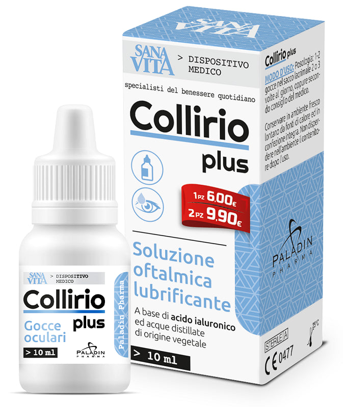paladin pharma gocce oculari sanavita collirio plus 10 ml sanavita ean 8052049552721
