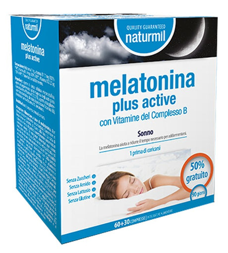 alcea dietmed naturmil melatonina plus active 90 compresse ean 5605481408502