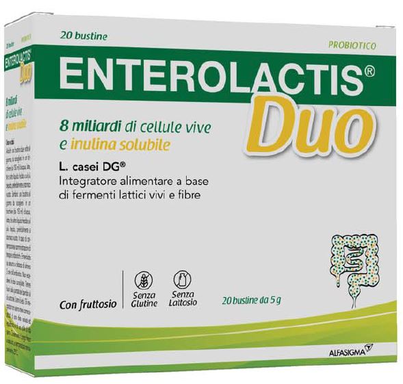alfasigma px enterolactis duo 20 bustine 5 g enterolactis