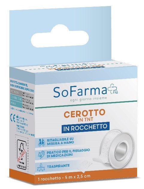 sofarmapiu rocchetto tessuto non tessuto m 5x25 cm sofarmapiu sofarmapiu ean 8017990120658