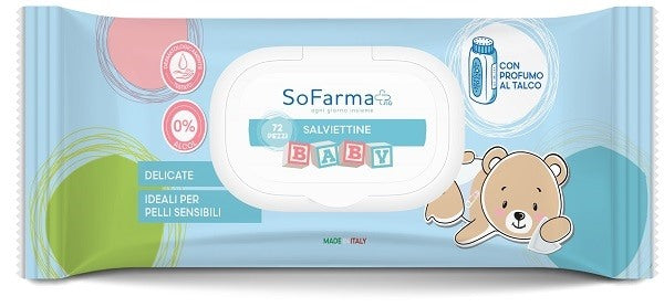 sofarmapiu salviettine baby talco 72 pezzi sofarmapiu sofarmapiu ean 8020255900063