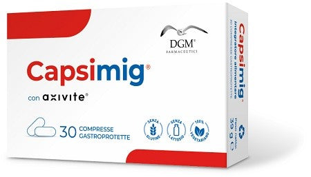 dgm farmaceutici capsimig 30 compresse gastroprotette ean 8055384890022