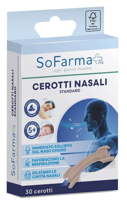 sofarmapiu cerotto nasale classico 30 pezzi sofarmapiu sofarmapiu ean 8017990085049