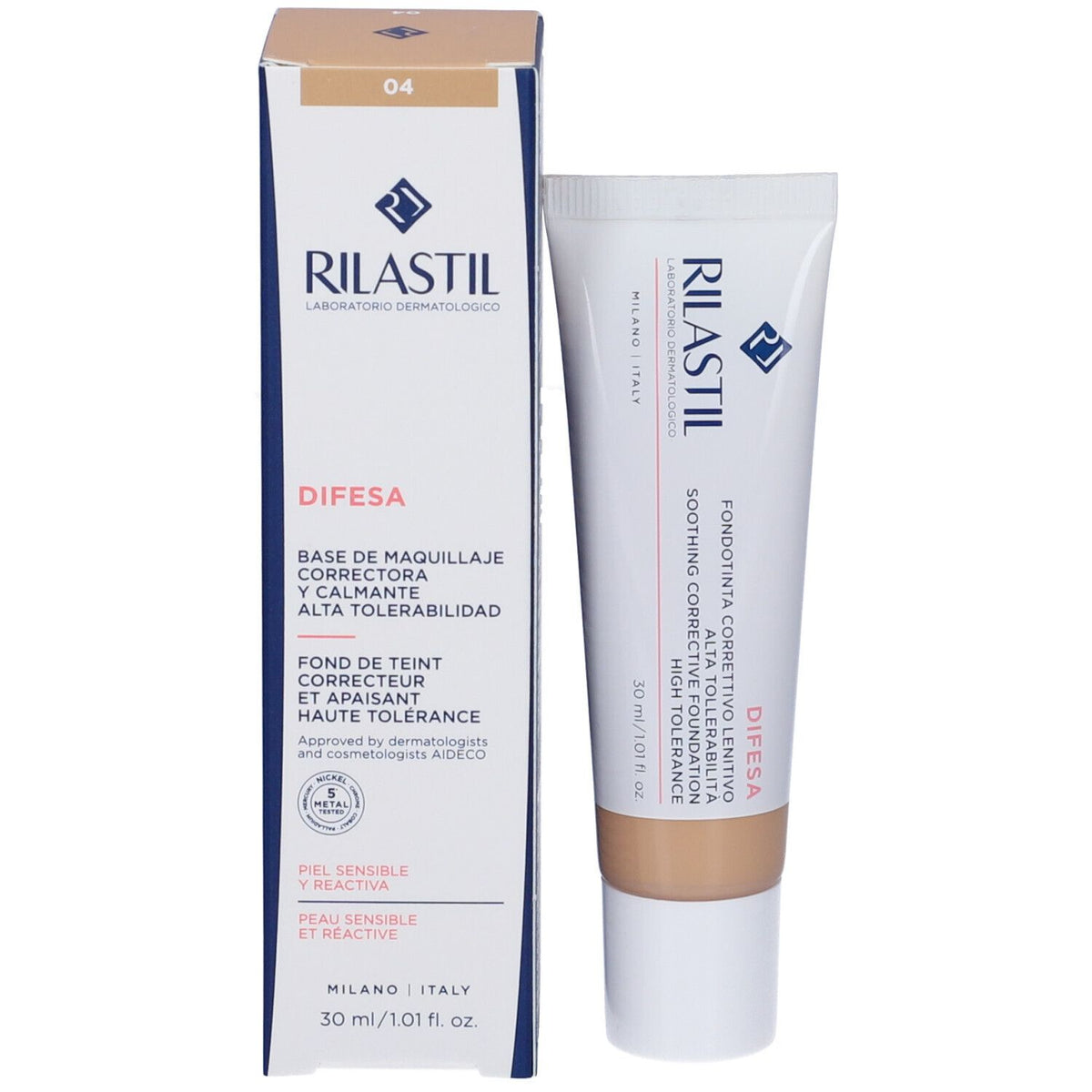Rilastil Podkład Korygujący Łagodzący 04 30 Ml Rilastil