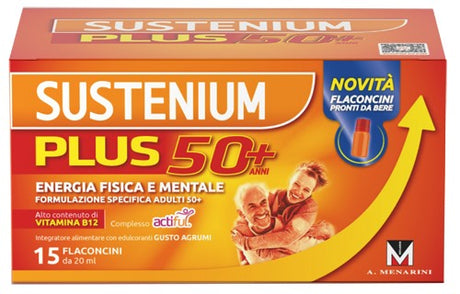 menarini otc sustenium plus 50 15 flaconcini sustenium ean 8059591081020