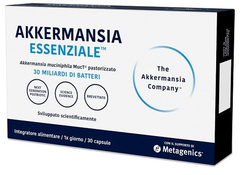 metagenics belgium akkermansia essenziale 30 capsule ean 5400433341636