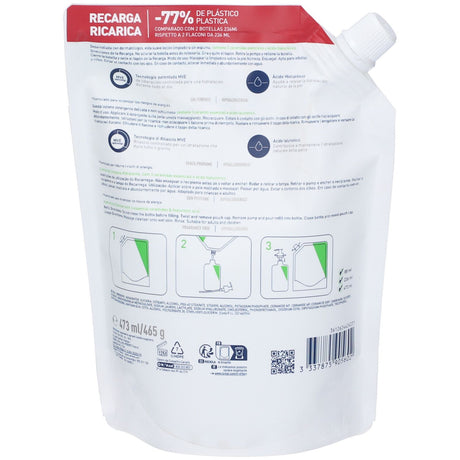 Cerave Recarga Limpiador Hidratante 473 Ml Cerave