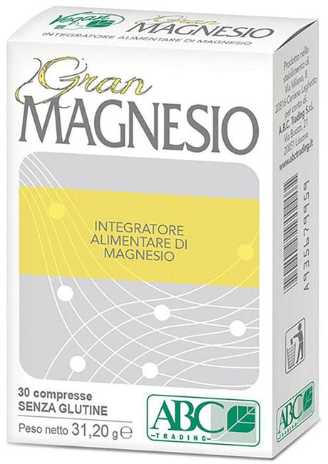 a b c trading gran magnesio 30 compresse abc trading ean 8059692670321