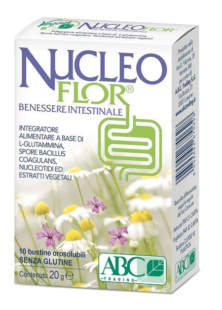 a b c trading nucleoflor intestino 10 stickpack da 2 g ean 8059692670628