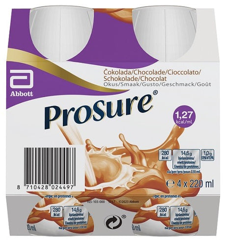 abbott prosure chocolate 4 bottiglie da 220 ml prosure ean 8710428024497