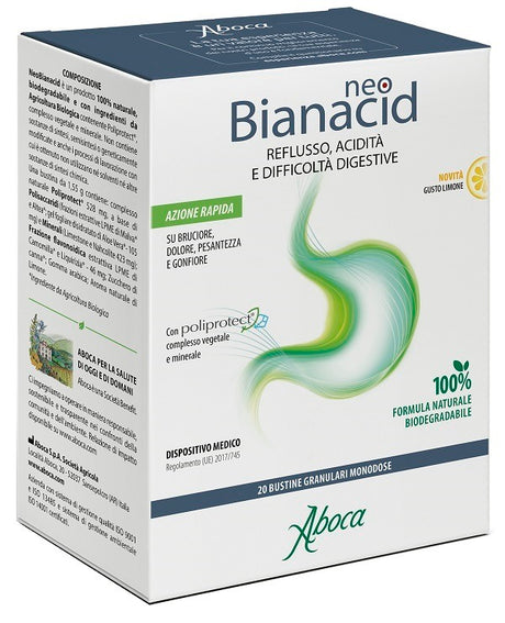 aboca neobianacid 20 bustine limone aboca ean 8032472034780