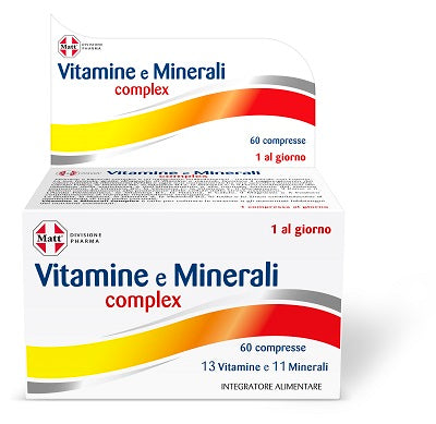 ad gruppo alimentare diet matt divisione pharma vitamine e minerali complex 60 compresse ean 8021581600108