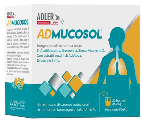 adler admucosol 20 bustine