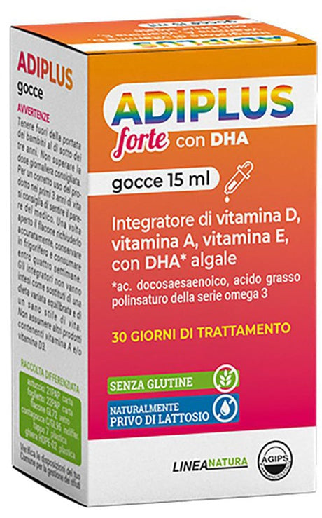 agips farmaceutici adiplus forte con dha gocce flaconcino 15 ml adiplus