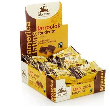 alce nero biscotto di farro e cioccolato fondente bio fairtrade 28 g alce nero ean 8009004901308
