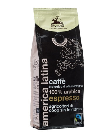 alce nero caffe espresso bio fairtrade 250 g alce nero ean 8009004901247