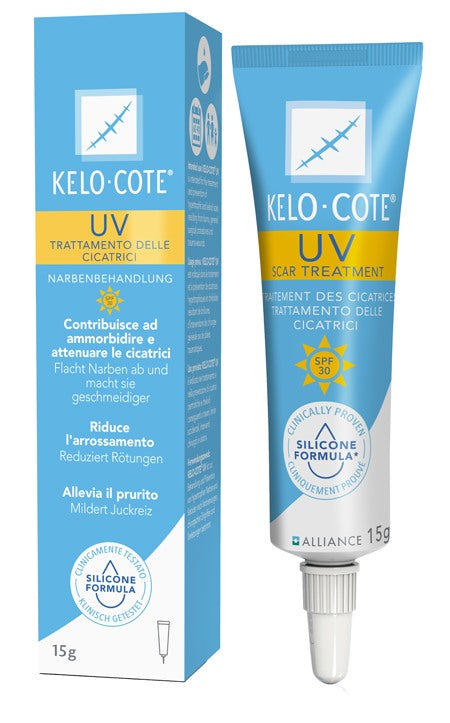 alliance pharma gel cicatrici kelo cote uv spf30 15 g kelo cote ean 5036631003597