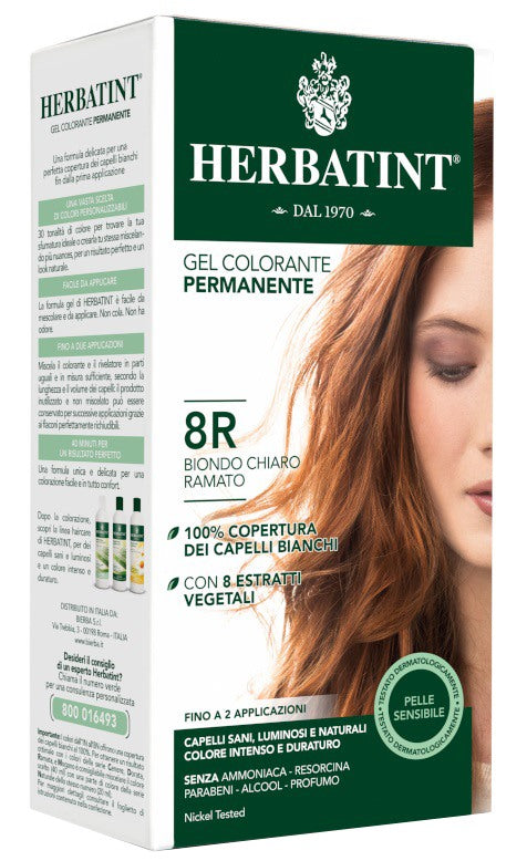 antica erboristeria herbatint 8r biondo chiaro ramato 150 ml herbatint ean 8016744500227