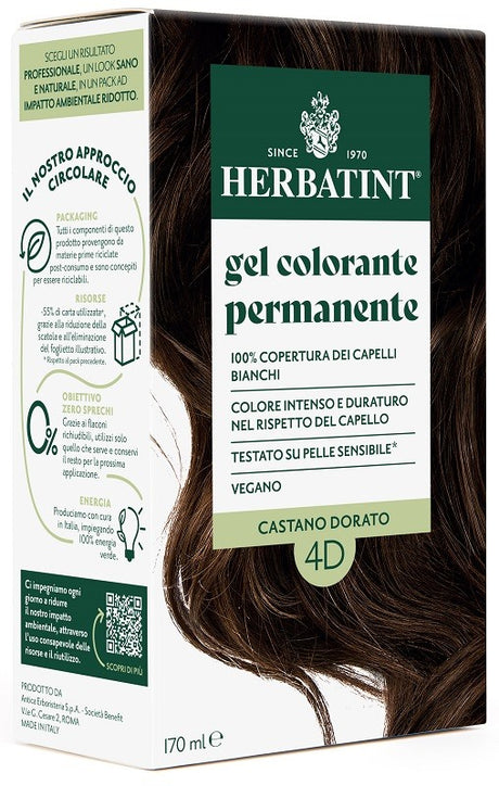 antica erboristeria spa herbatint 4d castano dorato 170 ml herbatint ean 8016744807555