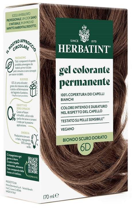 antica erboristeria spa herbatint 6d biondo scuro dorato 170 ml herbatint ean 8016744807579
