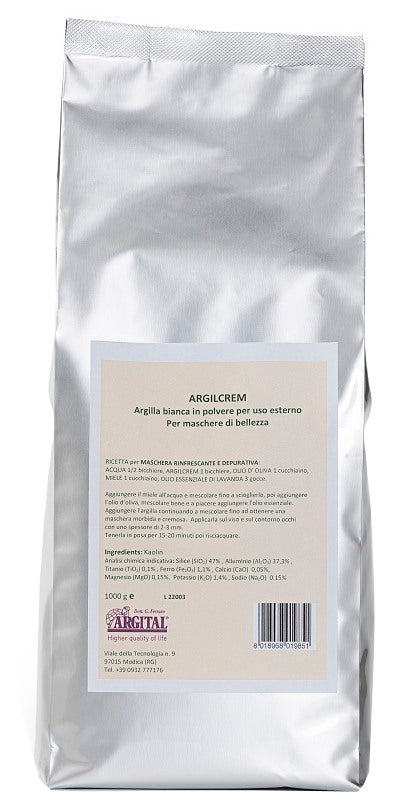 argital srl argilla bianca 1000 g argital ean 8018968019851