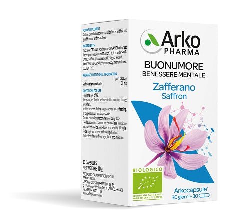 arkofarm arkocps zafferano bio 30 capsule arkofarm ean 3578836210063