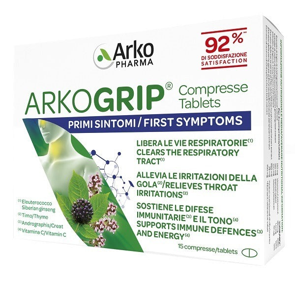 arkofarm arkogrip 15 compresse arkofarm ean 3578830114589