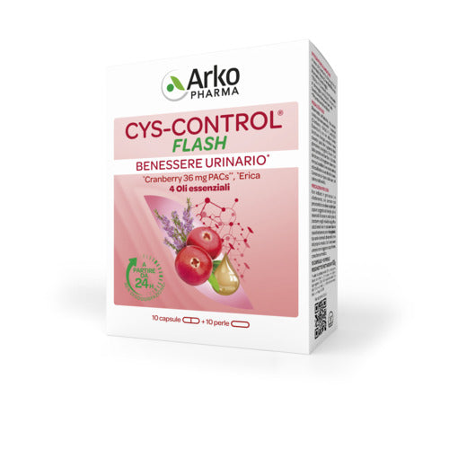 arkofarm cys control flash 20 capsule arkofarm ean 3578830112783