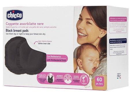 artsana chicco chicco coppetta assorbilatte antibatterica nera 60 pezzi chicco ean 8058664143917