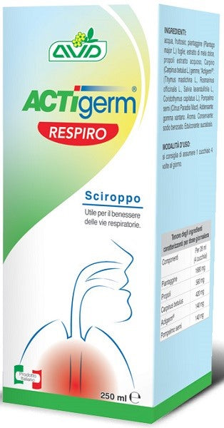 avd reform actigerm respiro sciroppo 250 ml actigerm ean 8059173430543