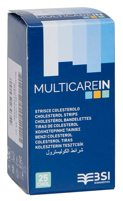 biochemical system intern strisce misurazione glicemia multicare in glucosio elettrodo 50 pezzi multicare ean 8032937230344