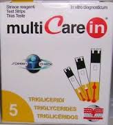 biochemical system intern test trigliceridi multicare in strisce con aspirazione capiillare 5 pezzi multicare ean 8032937230382