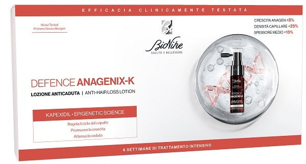 bionike defence anagenix k lozione anti caduta 6 flaconcini 15 ml bionike ean 8029041165358
